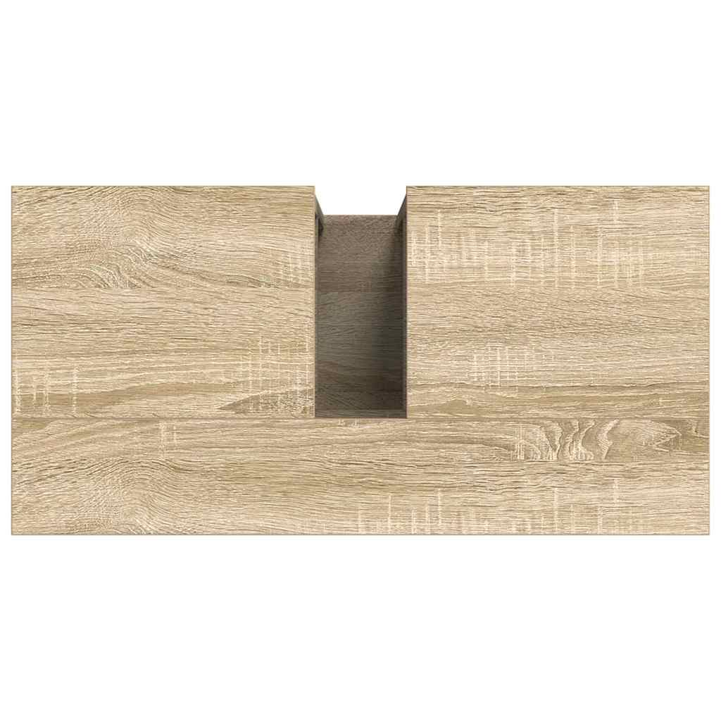 Badkamer Kast met opslag Beige 60 x 30 x 60 cm Bewerkt hout