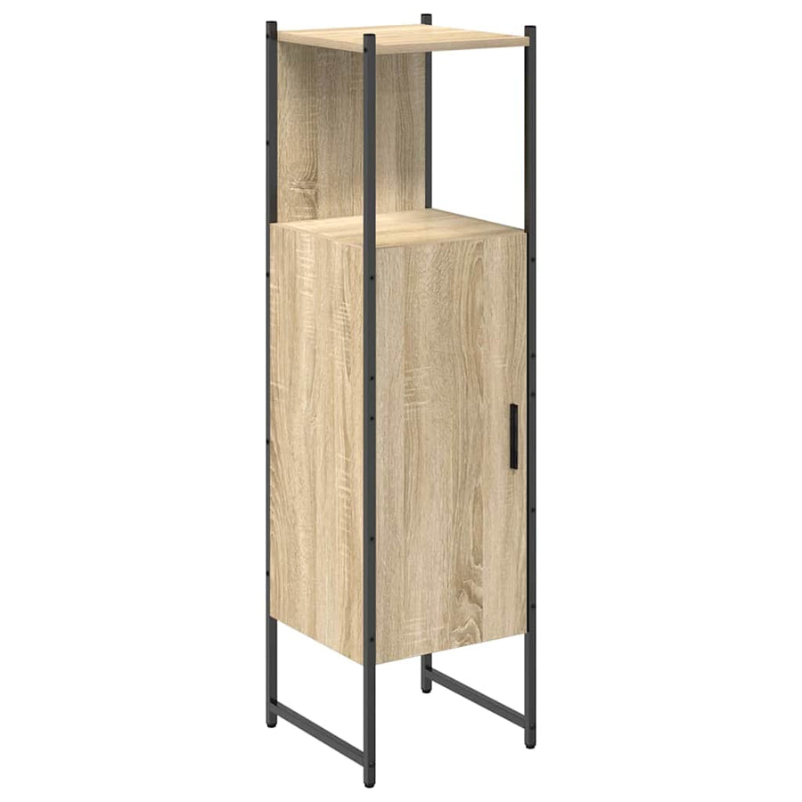 Badkamer Kast met plank Beige 33 x 33 x 120,5 cm Bewerkt hout
