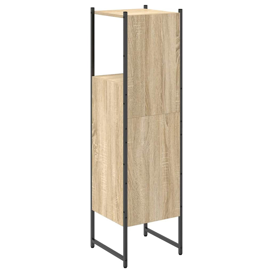 Badkamer Kast met plank Beige 33 x 33 x 120,5 cm Bewerkt hout