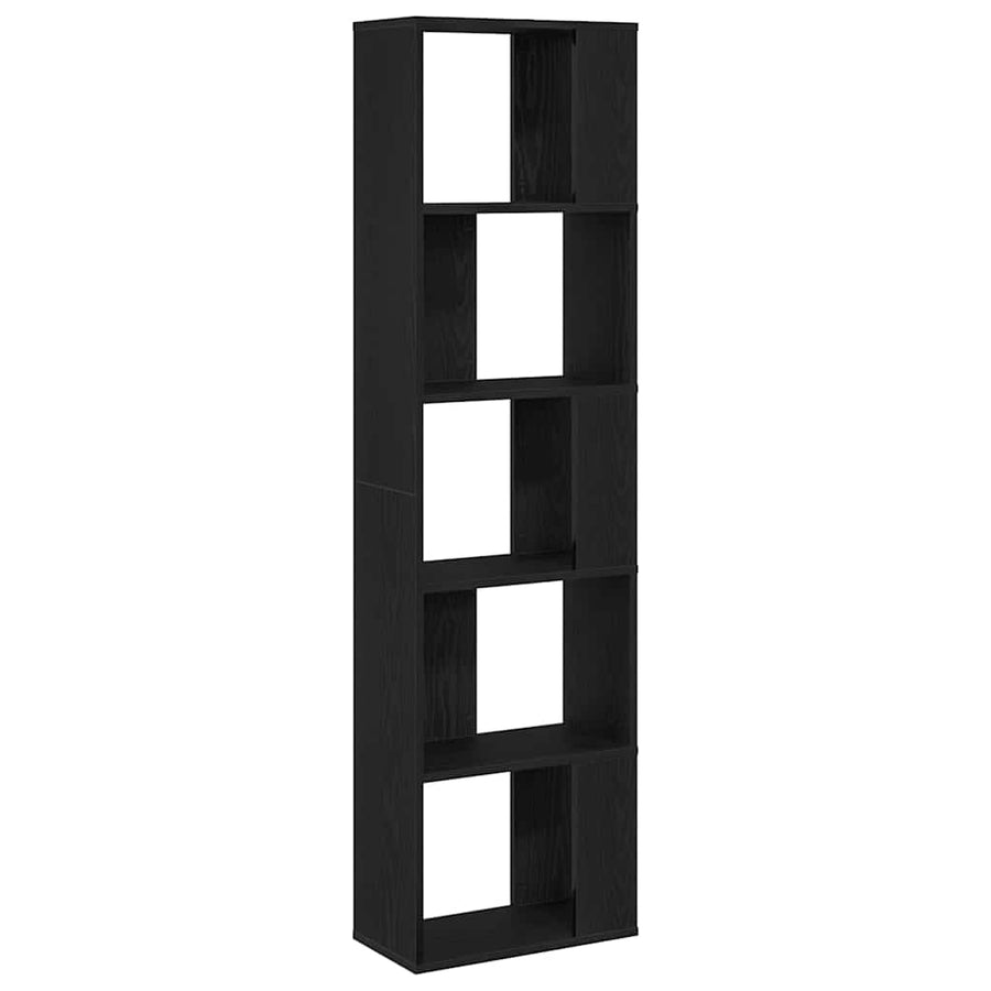 Boekenkast Zwart Eiken 45 x 23,5 x 162,5 cm