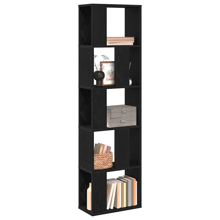 Boekenkast Zwart Eiken 45 x 23,5 x 162,5 cm
