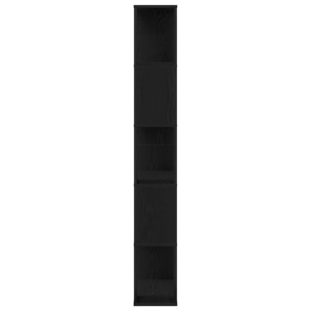 Boekenkast Zwart Eiken 45 x 23,5 x 162,5 cm