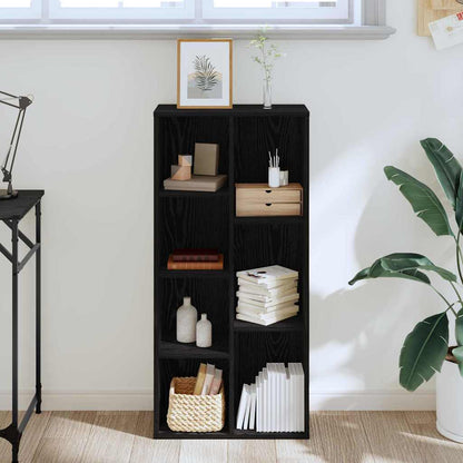 Boekenkast Zwart Eiken 50 x 25 x 102 cm