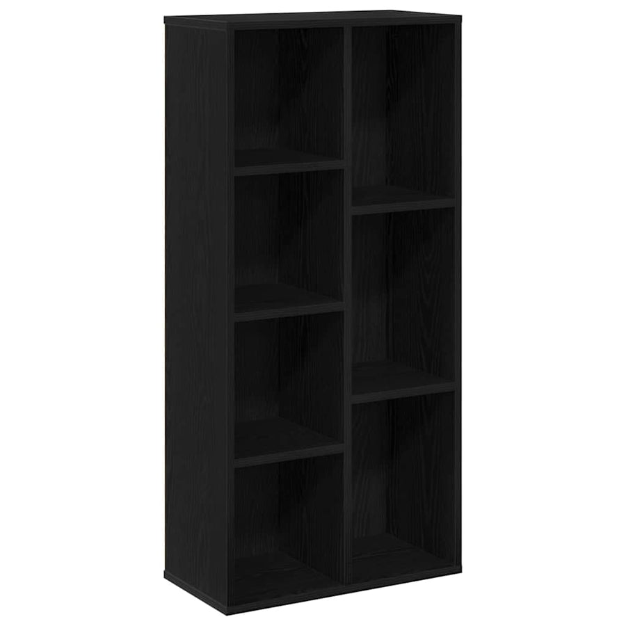 Boekenkast Zwart Eiken 50 x 25 x 102 cm