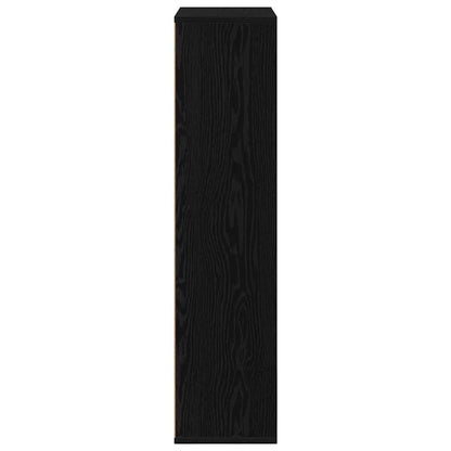 Boekenkast Zwart Eiken 50 x 25 x 102 cm