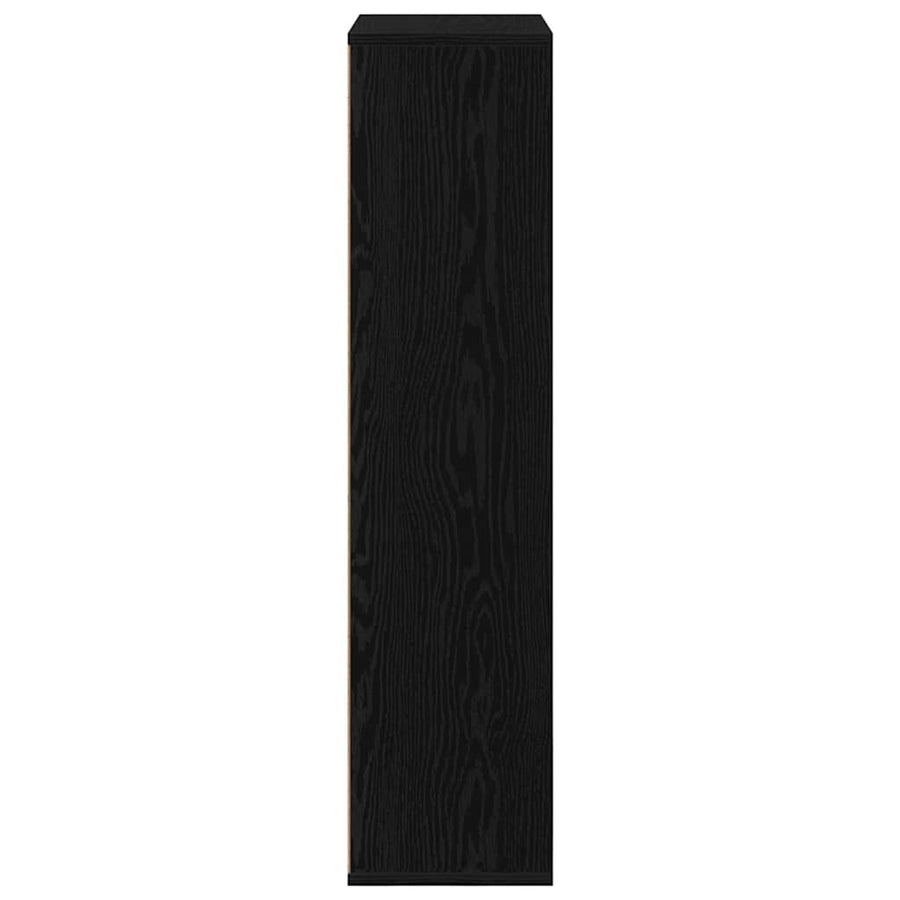 Boekenkast Zwart Eiken 50 x 25 x 102 cm