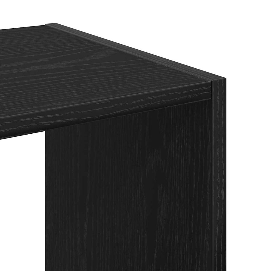 Boekenkast Zwart eiken 68,5 x 32 x 68,5 cm Bewerkt hout