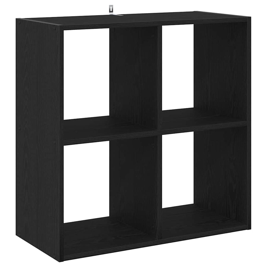 Boekenkast Zwart eiken 68,5 x 32 x 68,5 cm Bewerkt hout