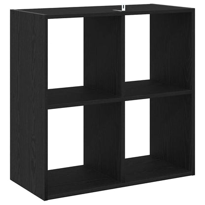 Boekenkast Zwart eiken 68,5 x 32 x 68,5 cm Bewerkt hout