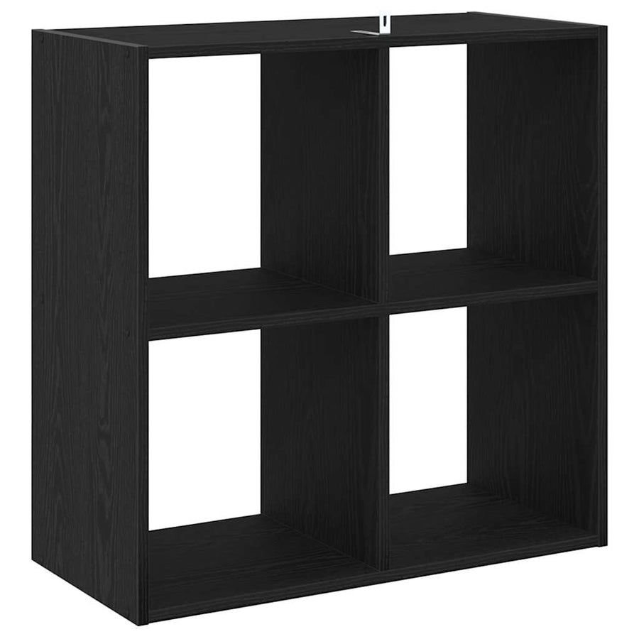 Boekenkast Zwart eiken 68,5 x 32 x 68,5 cm Bewerkt hout