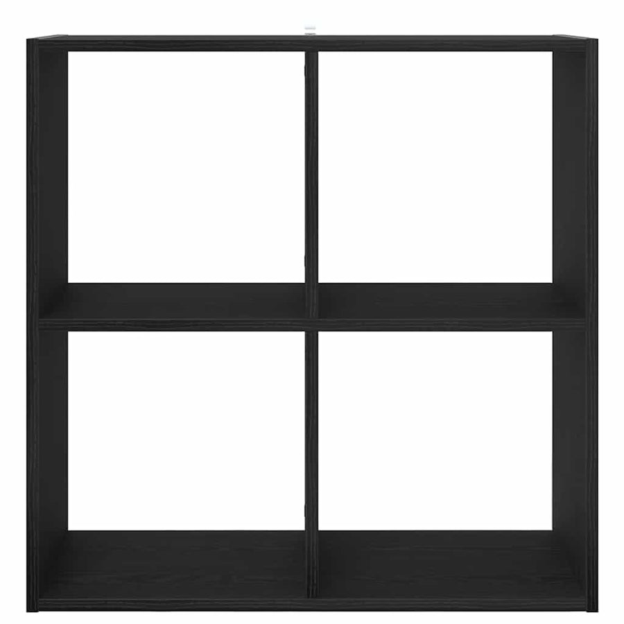 Boekenkast Zwart eiken 68,5 x 32 x 68,5 cm Bewerkt hout