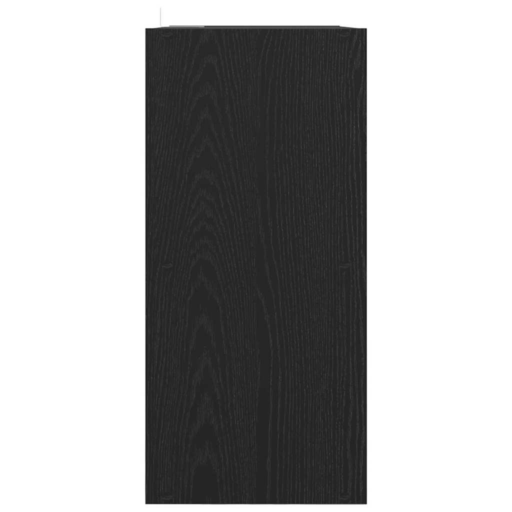 Boekenkast Zwart eiken 68,5 x 32 x 68,5 cm Bewerkt hout