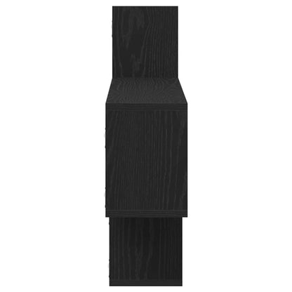 Wandplank Zwart Eiken 167,5x18x68 cm Engineered Wood