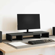Monitorstandaard 80x24x10,5 cm zwart eiken verstelbaar