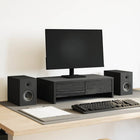 Monitor stand with drawers, black oak, 50x27x15 cm, engineered wood