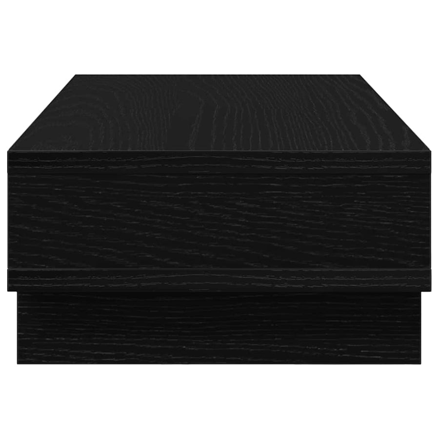 Monitorstandaard Zwart Eiken 50x27x15 cm Bewerkt Hout