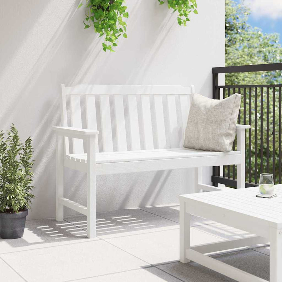 Tuinbank Wit 120 x 59 x 88 cm HDPE