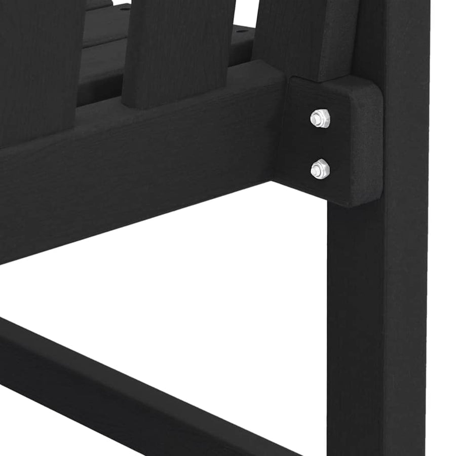 Tuinbank Zwart 120 x 59 x 88 cm HDPE