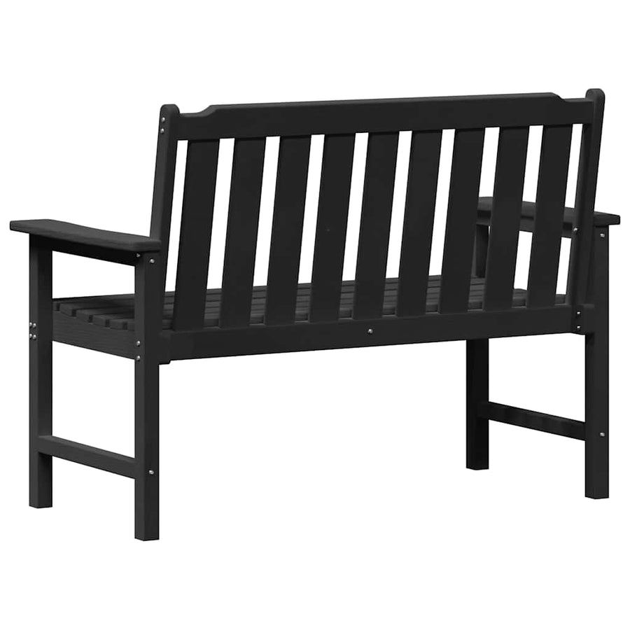 Tuinbank Zwart 120 x 59 x 88 cm HDPE