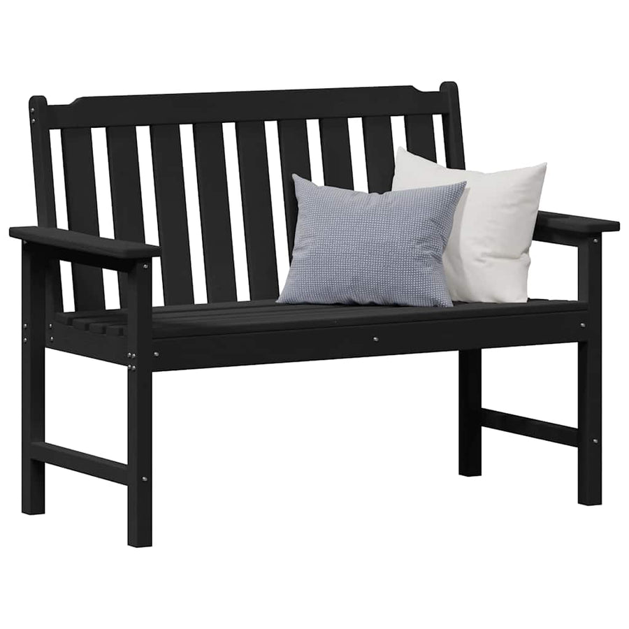 Tuinbank Zwart 120 x 59 x 88 cm HDPE