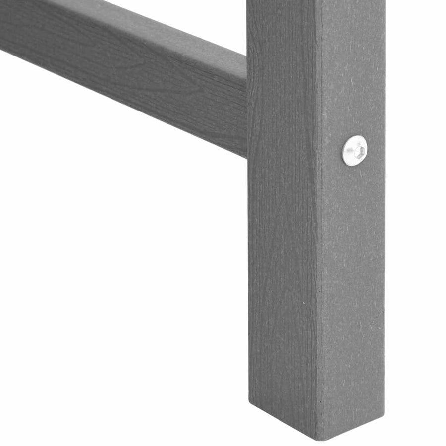 Tuinbank Lichtgrijs 120 x 59 x 88 cm HDPE