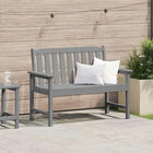 Tuinbank 120x59x88 cm lichtgrijs HDPE