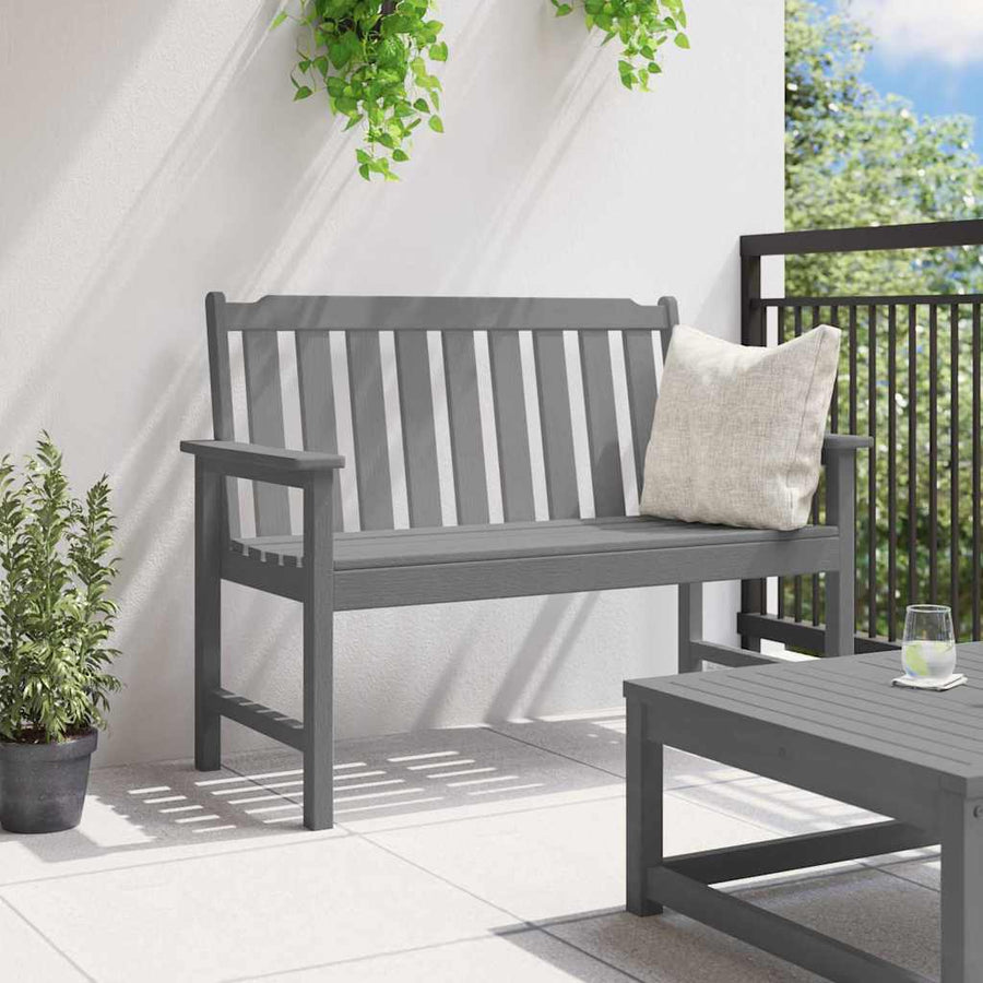 Tuinbank Lichtgrijs 120 x 59 x 88 cm HDPE