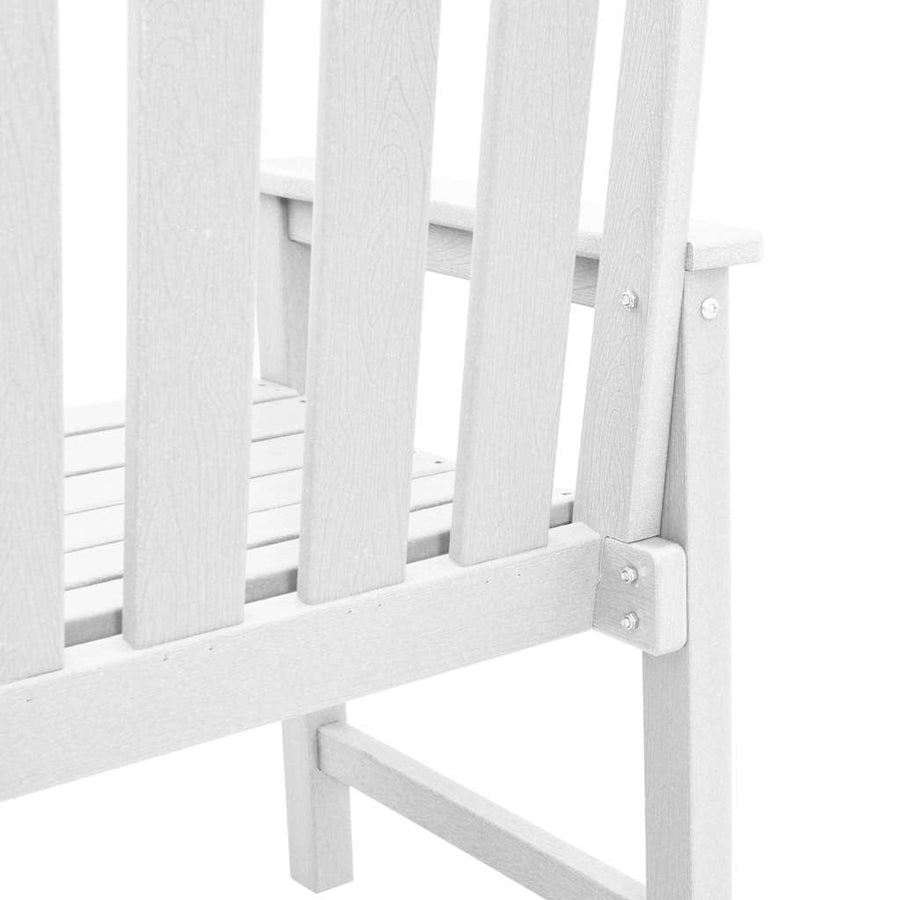Tuin Eetkamer 2 Pcs 65,5 X 59 X 88 Cm Hdpe Wit Stoel