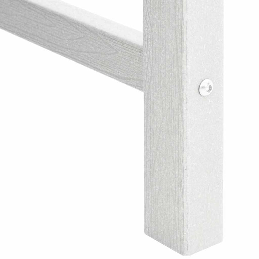 Tuin Eetkamer 2 Pcs 65,5 X 59 X 88 Cm Hdpe Wit Stoel