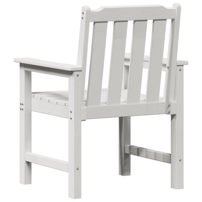 Tuin Eetkamer 2 Pcs 65,5 X 59 X 88 Cm Hdpe Wit Stoel