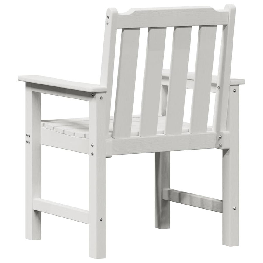 Tuin Eetkamer 2 Pcs 65,5 X 59 X 88 Cm Hdpe Wit Stoel