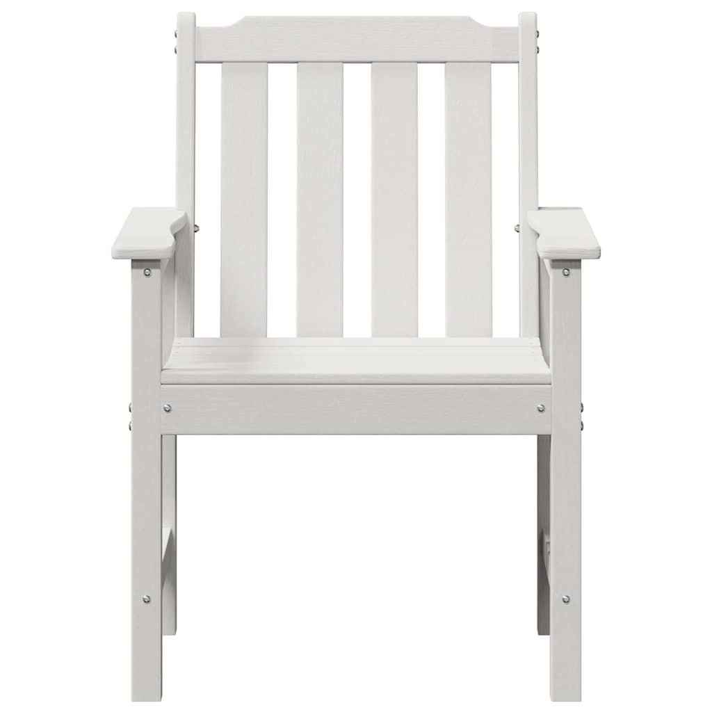Tuin Eetkamer 2 Pcs 65,5 X 59 X 88 Cm Hdpe Wit Stoel