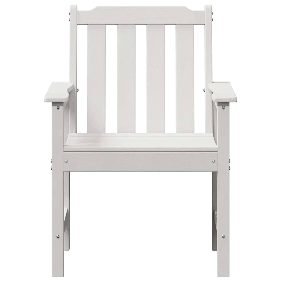 Tuin Eetkamer 2 Pcs 65,5 X 59 X 88 Cm Hdpe Wit Stoel