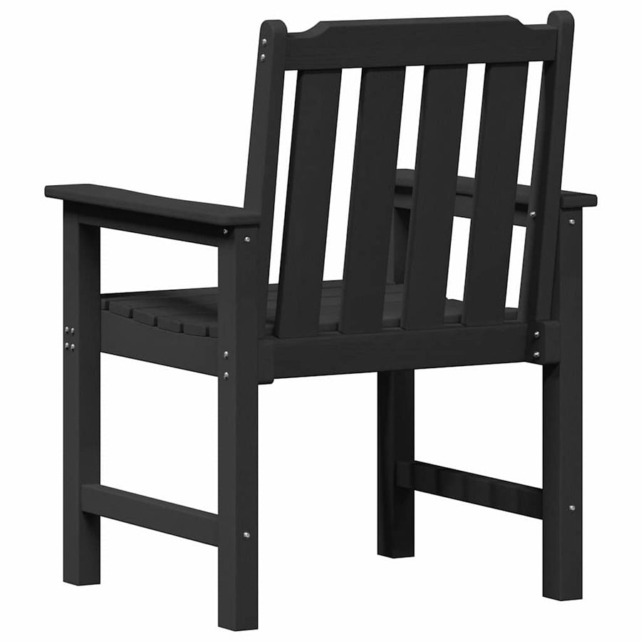 Tuin Eetkamer 2 Pcs 65,5 X 59 X 88 Cm Hdpe Zwart Stoel