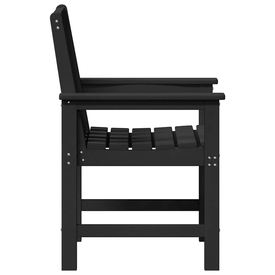 Tuin Eetkamer 2 Pcs 65,5 X 59 X 88 Cm Hdpe Zwart Stoel