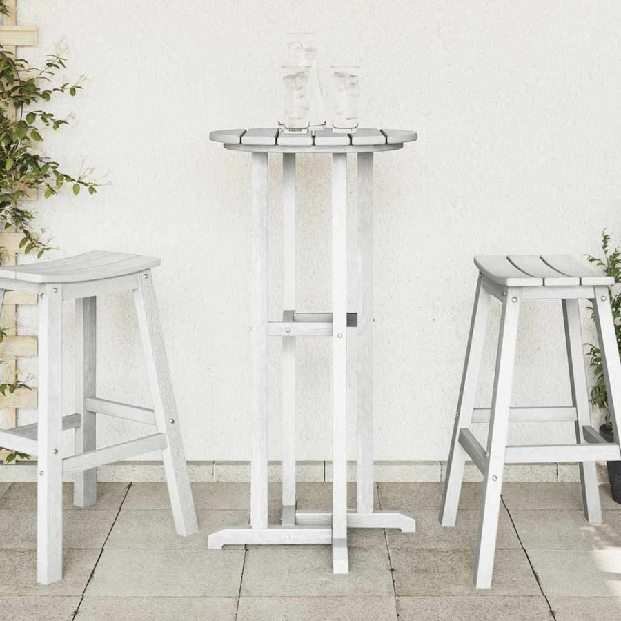 Bartafel Wit 55 x 55 x 107 cm Polyetheen