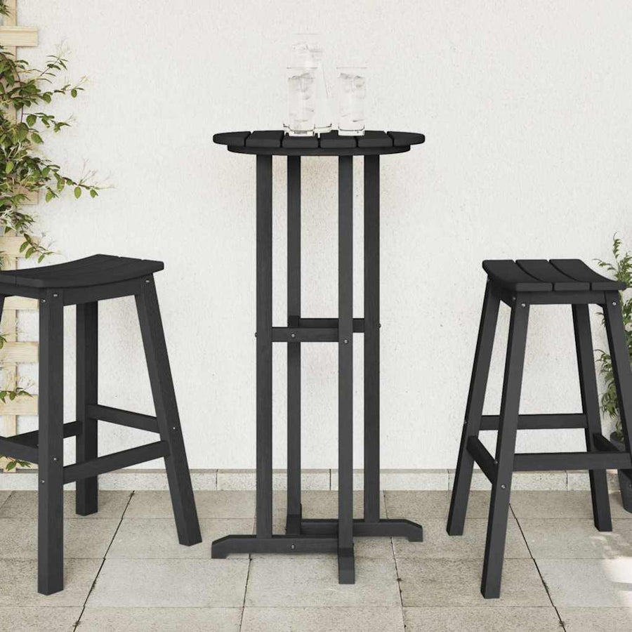 Bartafel Zwart 55 x 55 x 107 cm Polyetheen