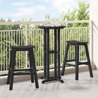 Barkruk 2 stuks zwart 52x43x73,5 cm HDPE