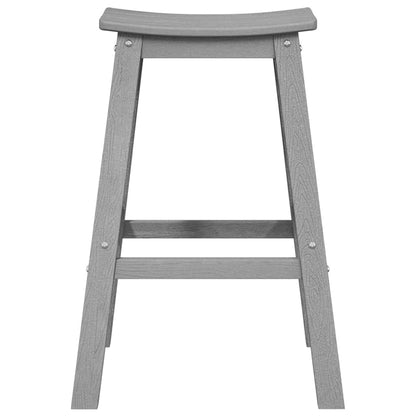 Barkruk 2 pcs Lichtgrijs 52 x 43 x 73,5 cm HDPE