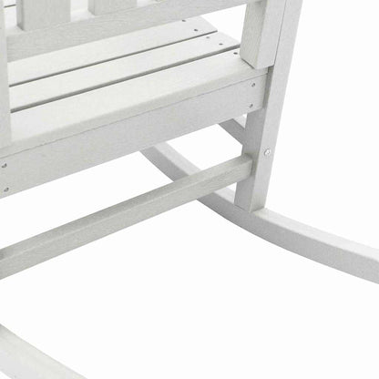 Tuin Schommelstoel Wit 92 x 70 x 108cm HDPE