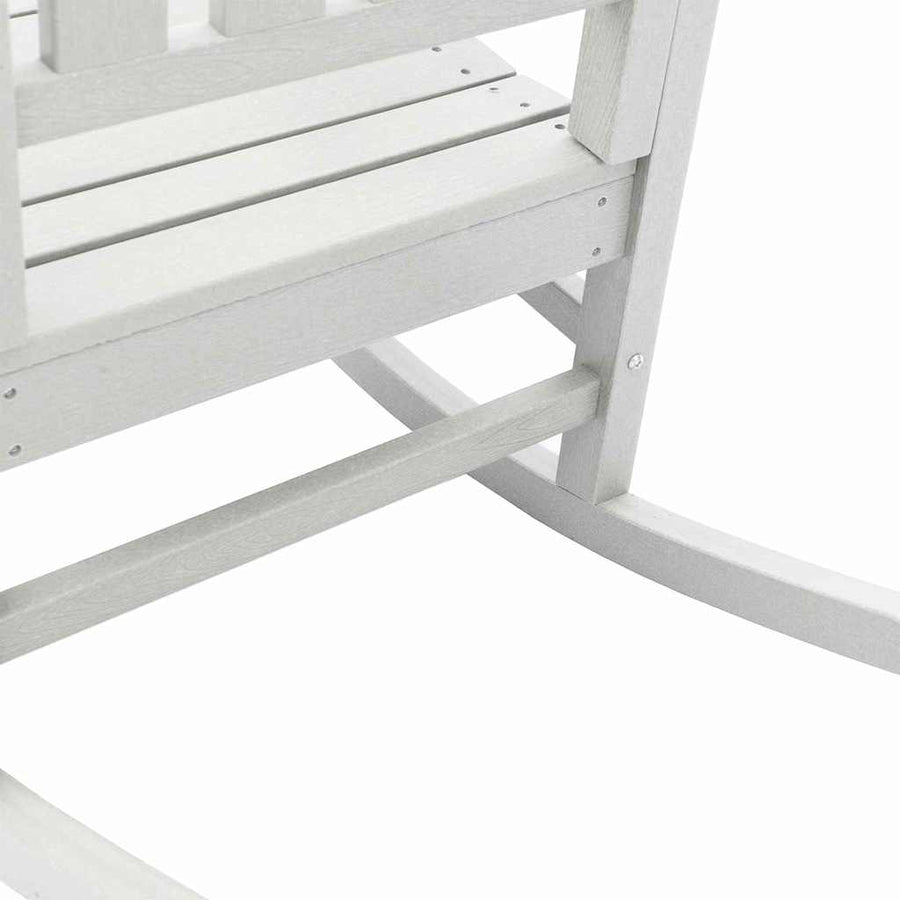 Tuin Schommelstoel Wit 92 x 70 x 108cm HDPE