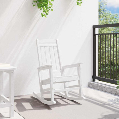 Tuin Schommelstoel Wit 92 x 70 x 108cm HDPE
