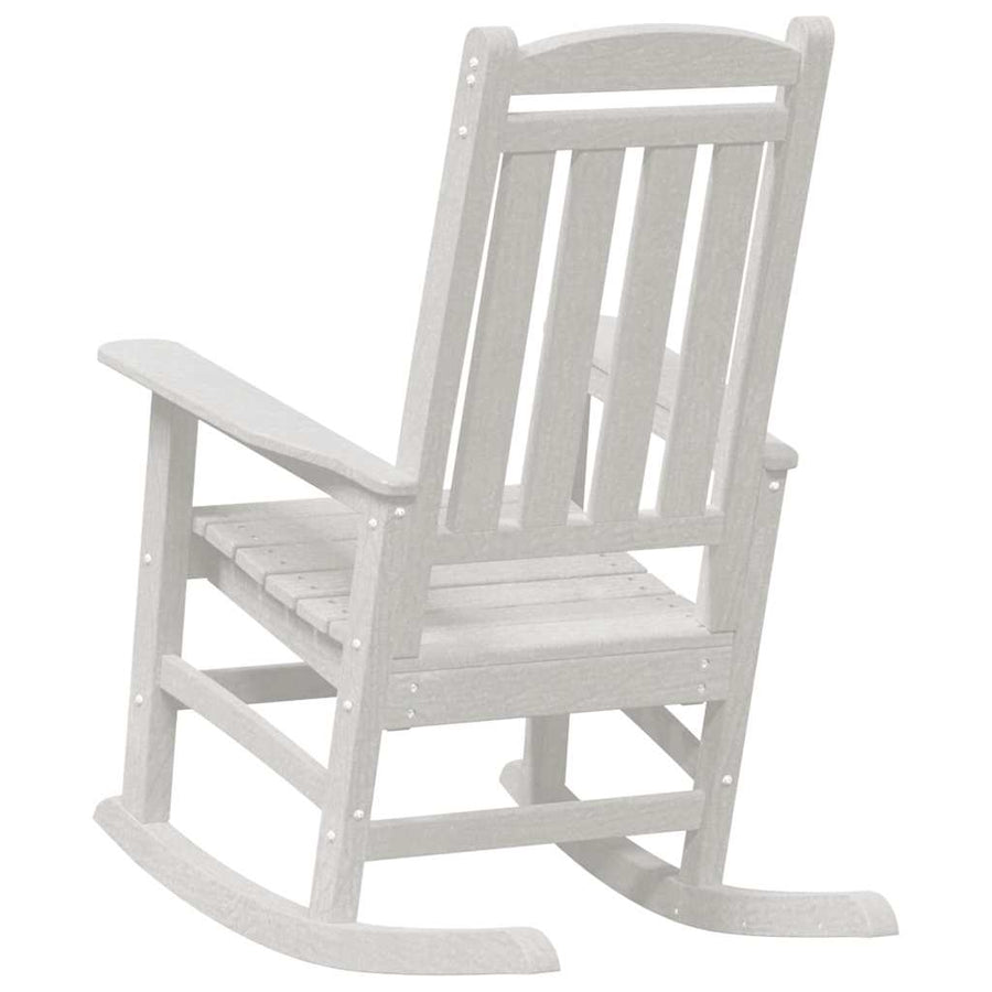 Tuin Schommelstoel Wit 92 x 70 x 108cm HDPE
