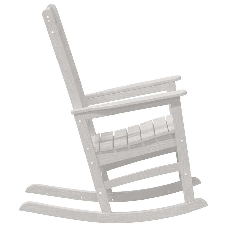 Tuin Schommelstoel Wit 92 x 70 x 108cm HDPE