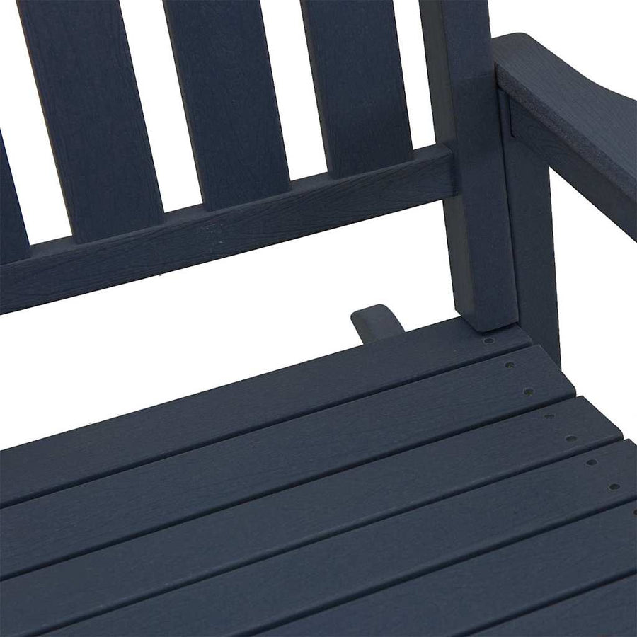 Tuin Schommelstoel Marineblauw 92 x 70 x 108cm HDPE