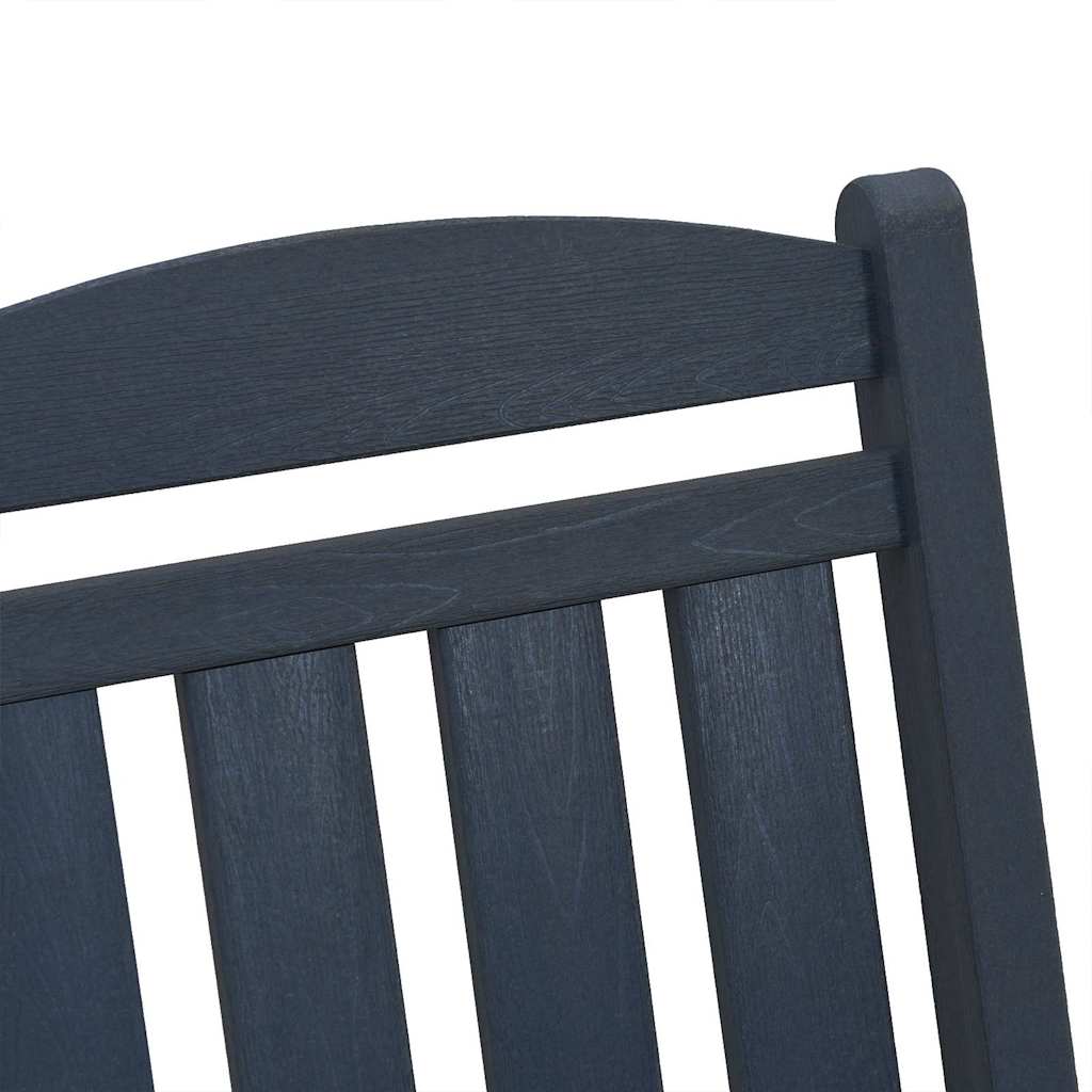 Tuin Schommelstoel Marineblauw 92 x 70 x 108cm HDPE