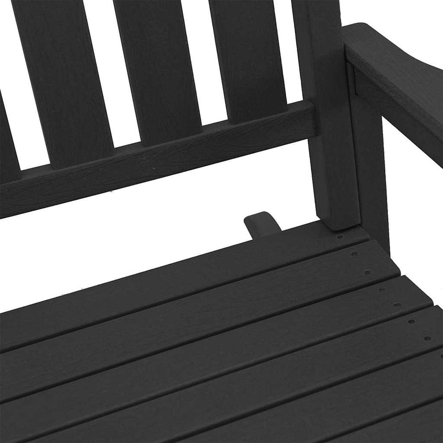 Tuin Schommelstoel Zwart 92 x 70 x 108cm HDPE