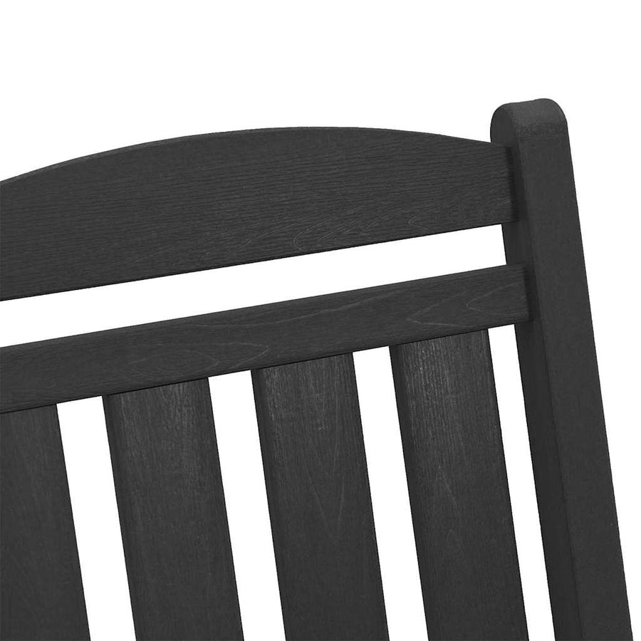 Tuin Schommelstoel Zwart 92 x 70 x 108cm HDPE