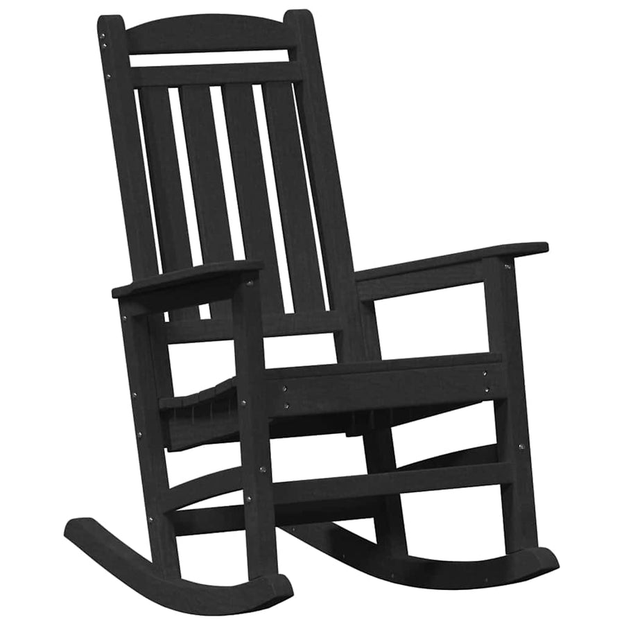 Tuin Schommelstoel Zwart 92 x 70 x 108cm HDPE