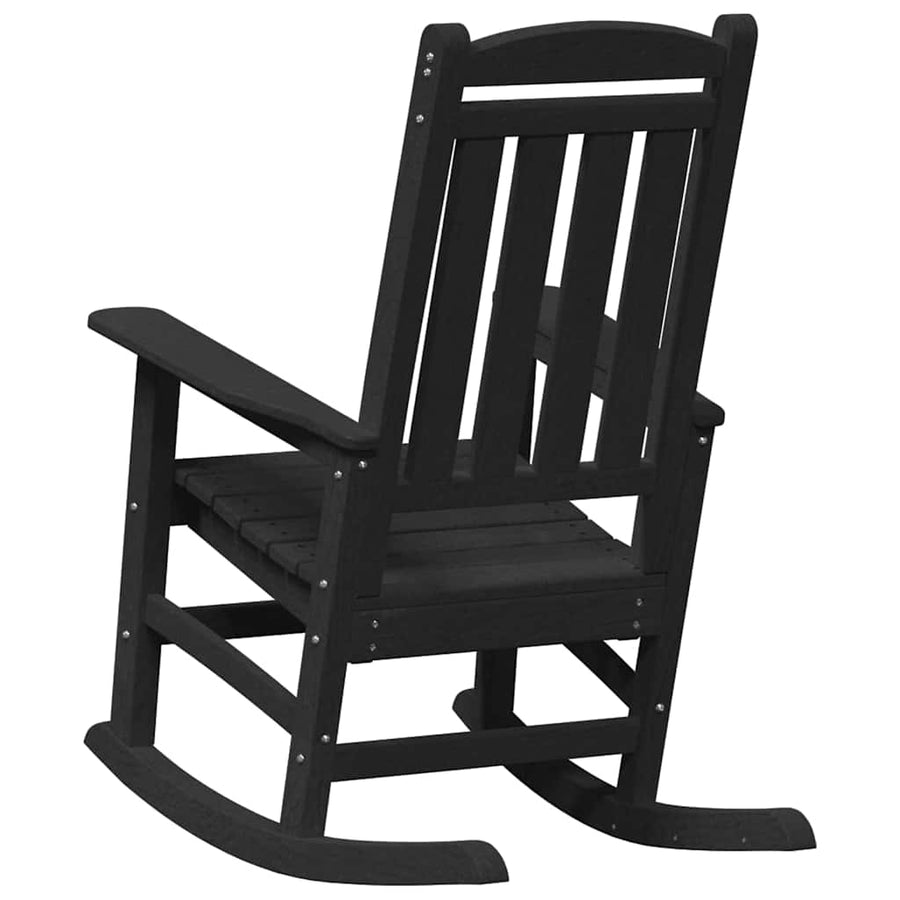 Tuin Schommelstoel Zwart 92 x 70 x 108cm HDPE